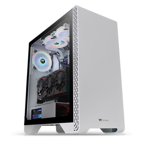 

Корпус ATX Thermaltake S300 TG Snow, Midi-Tower, без БП, белый [ca-1p5-00m6wn-00], S300 TG Snow
