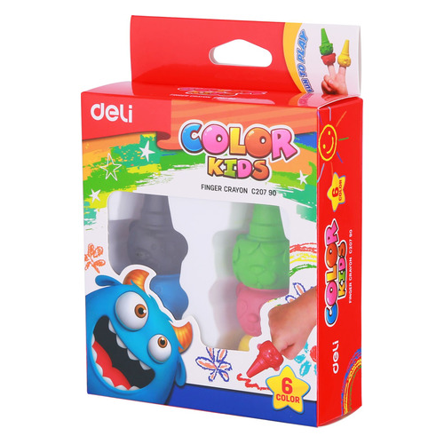 

Упаковка мелков восковых Deli Color Kids EC20790 EC20790, 6 цветов 24 шт./кор., EC20790