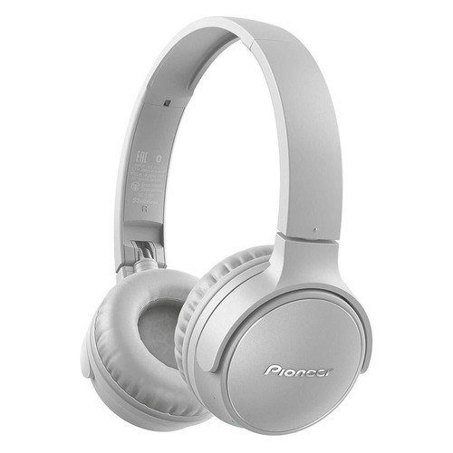 Наушники с микрофоном PIONEER SE-S3BT-H, Bluetooth, мониторные, серый