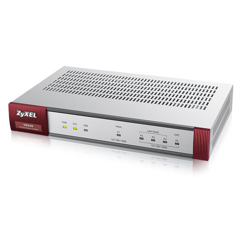 

Межсетевой экран ZYXEL USG40, серебристый [usg40-ru0102f], USG40