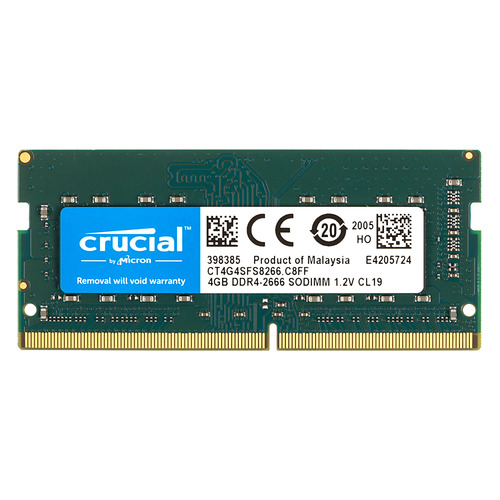 фото Модуль памяти crucial ct4g4sfs8266 ddr4 - 4гб 2666, so-dimm, ret