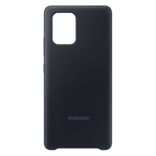 фото Чехол (клип-кейс) samsung silicone cover, для samsung galaxy s10 lite, черный [ef-pg770tbegru]