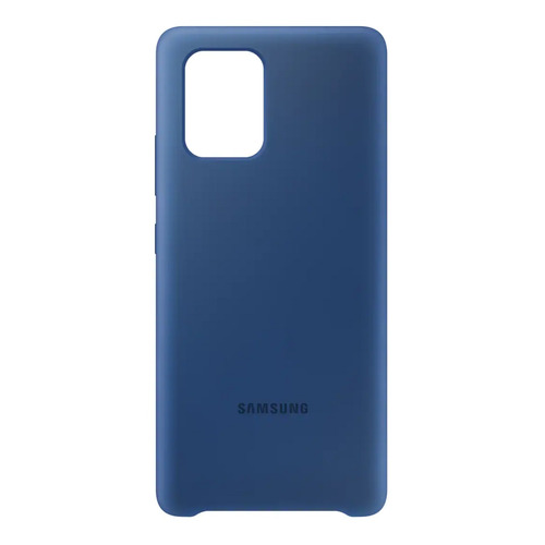 

Чехол (клип-кейс) SAMSUNG Silicone Cover, для Samsung Galaxy S10 Lite, синий [ef-pg770tlegru]