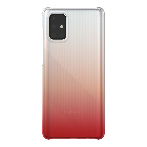 фото Чехол (клип-кейс) samsung wits gradation hard case, для samsung galaxy a71, красный [gp-fpa715wsbrr]