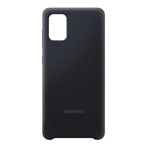 фото Чехол (клип-кейс) samsung silicone cover, для samsung galaxy a71, черный [ef-pa715tbegru]