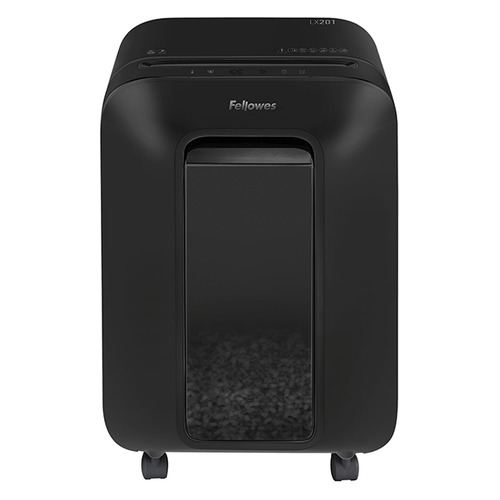 

Уничтожитель бумаг Fellowes PowerShred LX201, P-5, 2х12 мм, 12 лист. одновременно, 22л [fs-50500], LX201