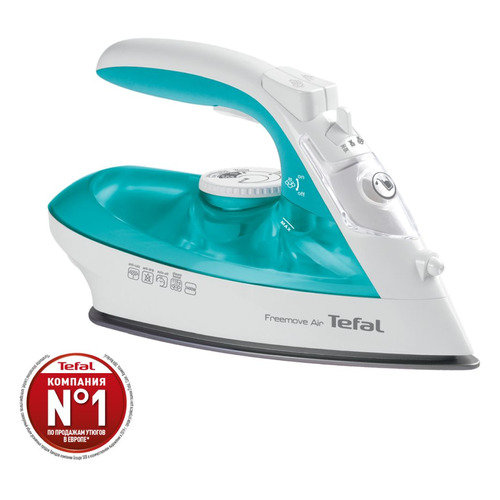 фото Утюг tefal fv6520e0, 2400вт, белый/ бирюзовый [1830006483]