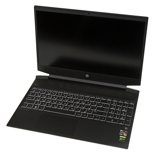 фото Ноутбук hp pavilion gaming 15-ec0053ur, 15.6", ips, amd ryzen 5 3550h 2.1ггц, 8гб, 256гб ssd, nvidia geforce gtx 1650 - 4096 мб, windows 10, 9rk23ea, черный