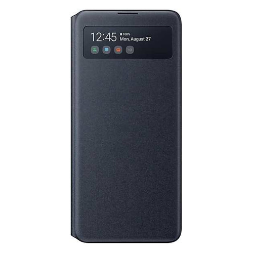 Чехол (флип-кейс) SAMSUNG S View Wallet Cover, для Samsung Galaxy Note 10 Lite, черный [ef-en770pbegru]