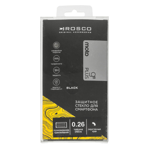 

Защитное стекло для экрана MOTOROLA для Motorola G8 Plus, прозрачная, 1 шт [moto-g8p-fsp-glass-black]