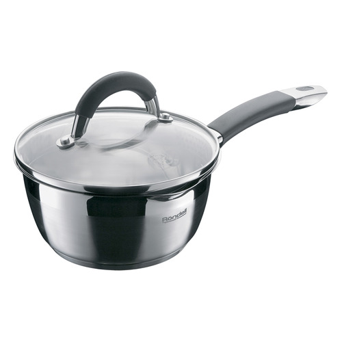 

Ковш Rondell Flamme RDS-026, 1.3л, с крышкой, серебристый, RDS-026