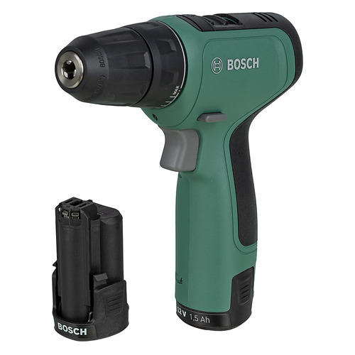 фото Дрель-шуруповерт bosch easydrill 1200, 1.5ач, с двумя аккумуляторами [06039d3002]