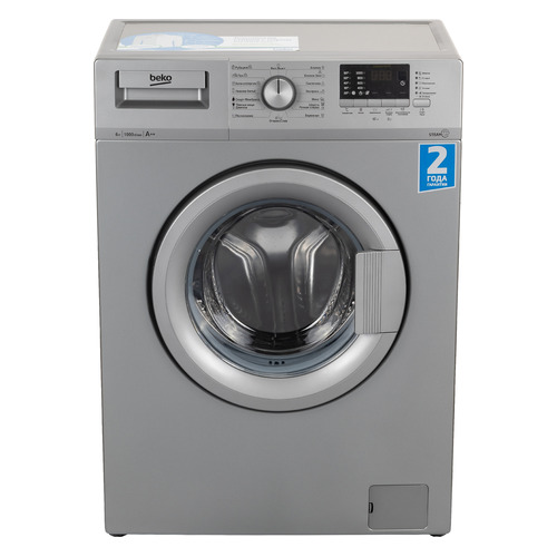 

Стиральная машина BEKO RSGE685P2BSS, фронтальная, 6кг, 1000об/мин, Серебристый, RSGE685P2BSS