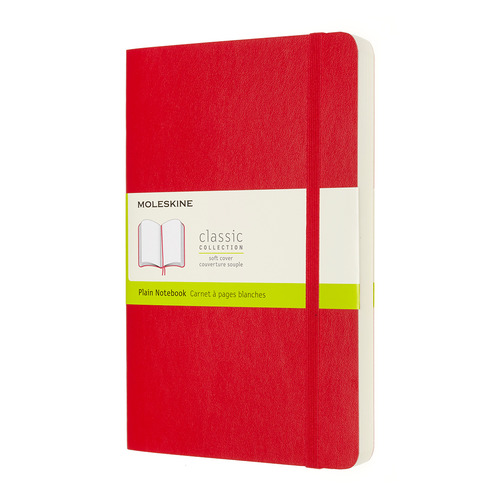 

Блокнот MOLESKINE Classic Soft Expended, 400стр, без разлиновки, мягкая обложка, красный [qp618expf2]