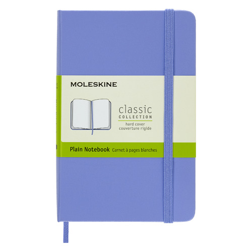 

Блокнот MOLESKINE Classic, 192стр, без разлиновки, твердая обложка, голубая гортензия [qp012b42]