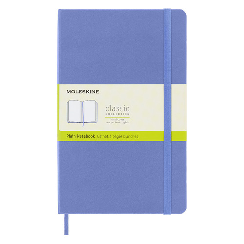 

Блокнот MOLESKINE Classic, 240стр, без разлиновки, твердая обложка, голубая гортензия [qp062b42]