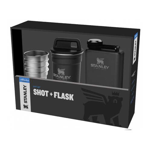 

Набор термопосуды Stanley Nesting Shot Glass Set + Flask, 0.23л, черный, Nesting Shot Glass Set + Flask