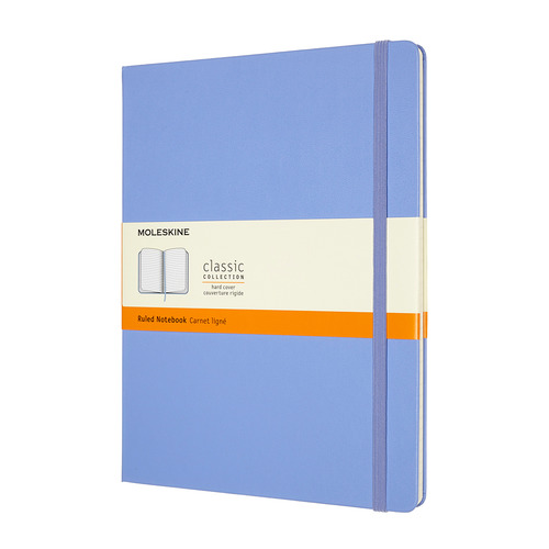 

Блокнот MOLESKINE Classic, 192стр, в линейку, твердая обложка, голубая гортензия [qp090b42]