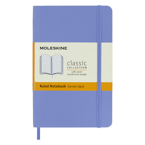 

Блокнот MOLESKINE Classic Soft, 192стр, в линейку, мягкая обложка, голубая гортензия [qp611b42]