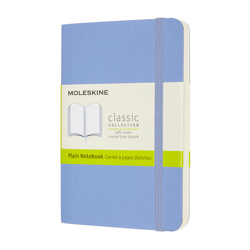 

Блокнот MOLESKINE Classic Soft, 192стр, без разлиновки, мягкая обложка, голубая гортензия [qp613b42]