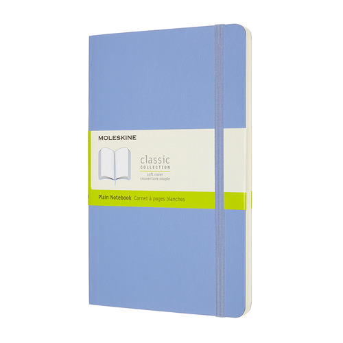 

Блокнот MOLESKINE Classic Soft, 240стр, без разлиновки, мягкая обложка, голубая гортензия [qp618b42]