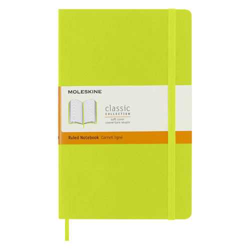 

Блокнот MOLESKINE Classic Soft, 240стр, в линейку, мягкая обложка, лайм [qp616c2]