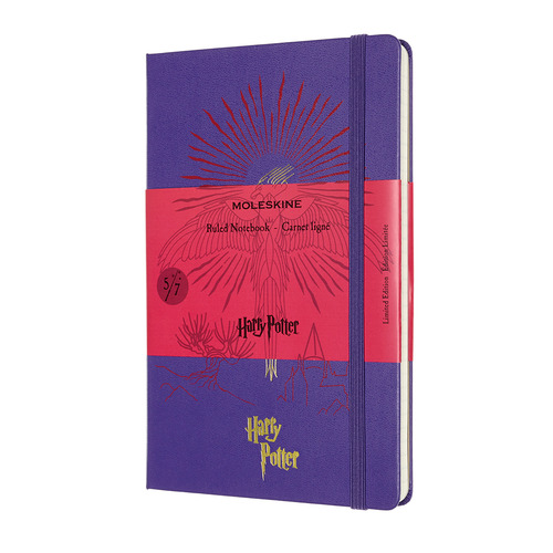 

Блокнот Moleskine LE HARRY POTTER Large 130х210мм 240стр. линейка твердая обложка фиолетовый, Harry Potter