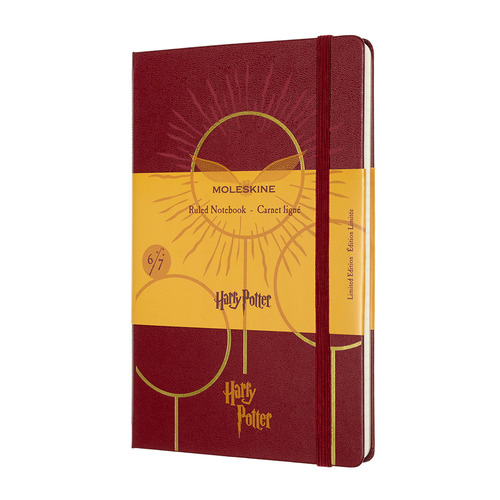 

Блокнот Moleskine LE HARRY POTTER Large 130х210мм 240стр. линейка твердая обложка бордовый, Harry Potter