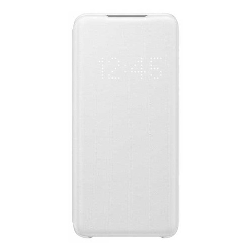 фото Чехол (флип-кейс) samsung smart led view cover, для samsung galaxy s20, белый [ef-ng980pwegru]