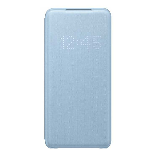 фото Чехол (флип-кейс) samsung smart led view cover, для samsung galaxy s20, голубой [ef-ng980plegru]