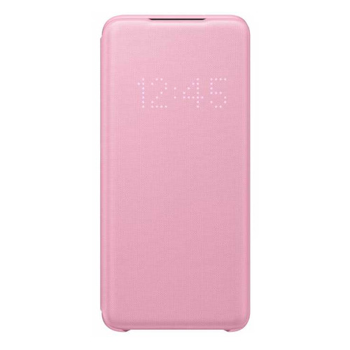 фото Чехол (флип-кейс) samsung smart led view cover, для samsung galaxy s20, розовый [ef-ng980ppegru]