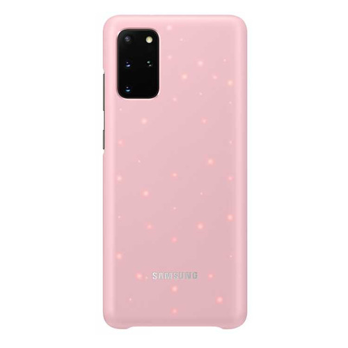 фото Чехол (клип-кейс) samsung smart led cover, для samsung galaxy s20+, розовый [ef-kg985cpegru]