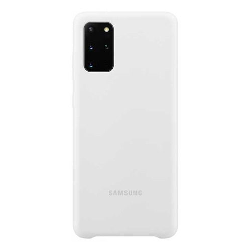 Чехол (клип-кейс) SAMSUNG Silicone Cover, для Samsung Galaxy S20+, белый [ef-pg985twegru]