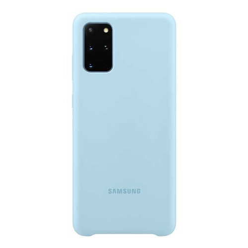 Чехол (клип-кейс) SAMSUNG Silicone Cover, для Samsung Galaxy S20+, голубой [ef-pg985tlegru]