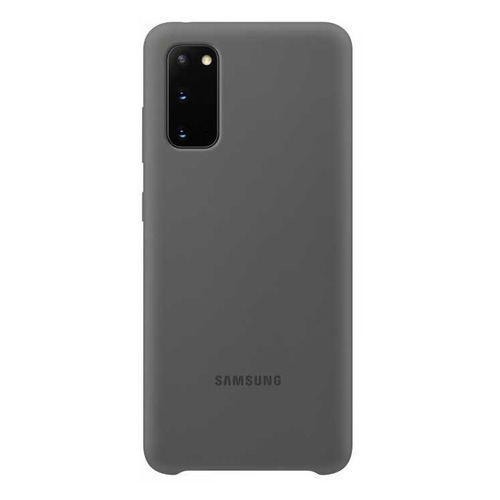 Чехол (клип-кейс) SAMSUNG Silicone Cover, для Samsung Galaxy S20, серый [ef-pg980tjegru]