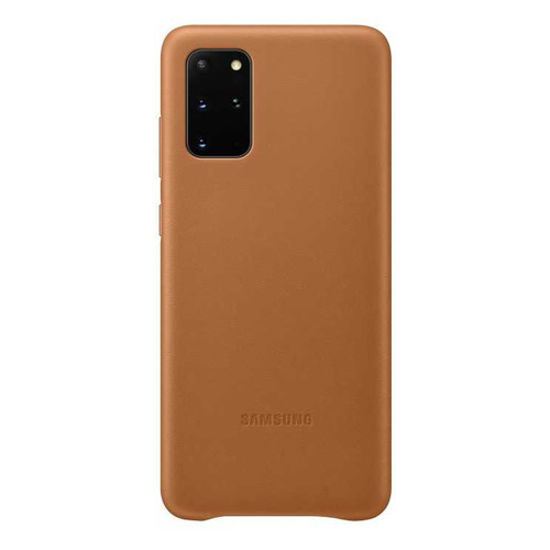 Чехол (клип-кейс) SAMSUNG Leather Cover, для Samsung Galaxy S20+, коричневый [ef-vg985laegru]