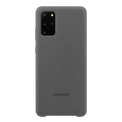 фото Чехол (клип-кейс) samsung silicone cover, для samsung galaxy s20+, серый [ef-pg985tjegru]