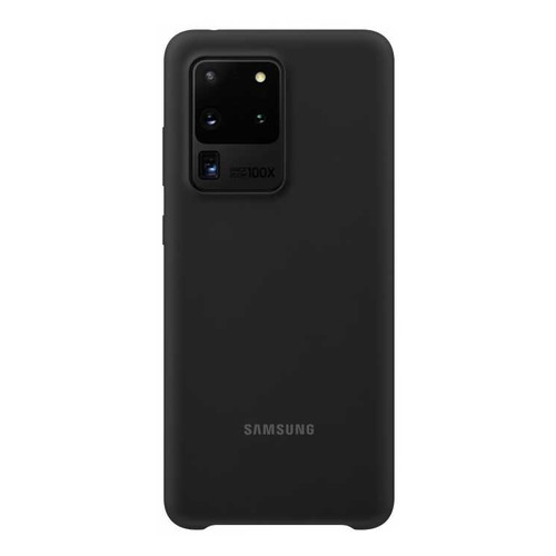 фото Чехол (клип-кейс) samsung silicone cover, для samsung galaxy s20 ultra, черный [ef-pg988tbegru]