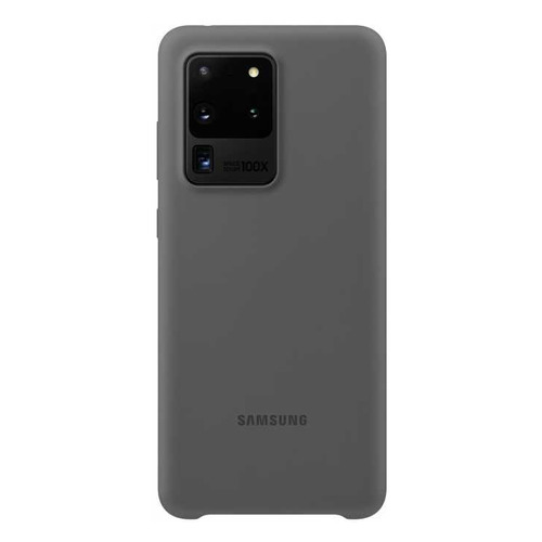 Чехол (клип-кейс) SAMSUNG Silicone Cover, для Samsung Galaxy S20 Ultra, серый [ef-pg988tjegru]