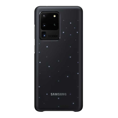 фото Чехол (клип-кейс) samsung smart led cover, для samsung galaxy s20 ultra, черный [ef-kg988cbegru]