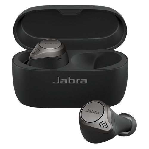 фото Наушники с микрофоном jabra elite 75t, bluetooth, вкладыши, графит [100-99090000-60]