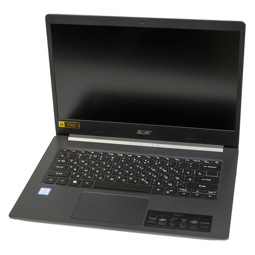 фото Ноутбук acer aspire 5 a514-52k-3226, 14", ips, intel core i3 7020u 2.3ггц, 8гб, 512гб ssd, intel hd graphics 620, windows 10, nx.hkxer.005, черный