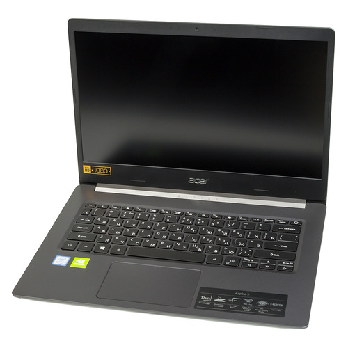 фото Ноутбук acer aspire 5 a514-52kg-34q2, 14", ips, intel core i3 7020u 2.3ггц, 8гб, 512гб ssd, nvidia geforce mx130 - 2048 мб, windows 10, nx.hl7er.007, черный