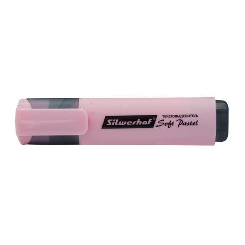 

Упаковка текстовыделителей Silwerhof Soft Pastel, скошенный пишущий наконечник, 1-5, розовый пастельный [108133-26] 12 шт./кор., Soft Pastel