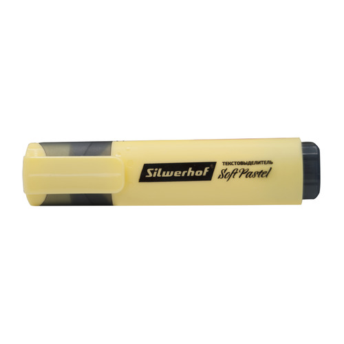 

Упаковка текстовыделителей Silwerhof Soft Pastel, скошенный пишущий наконечник, 1-5, ванильный [108133-27] 12 шт./кор., Soft Pastel