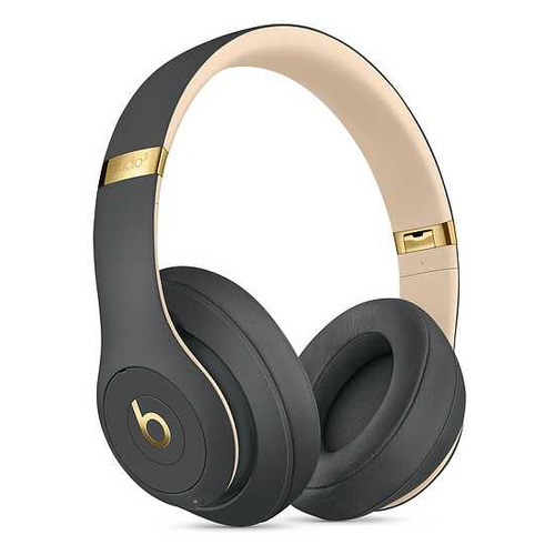 фото Наушники с микрофоном beats studio3 skyline collection, 3.5 мм/bluetooth, мониторные, серый [mxj92ee/a]