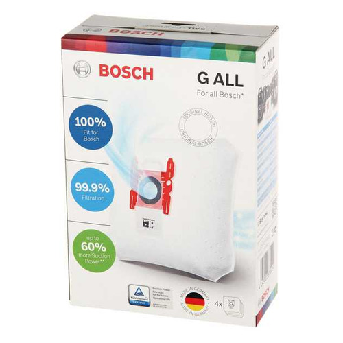 фото Пылесборники bosch bbz41fgall, универсальные, 4 шт., для пылесосов bosch, один микрофильтр