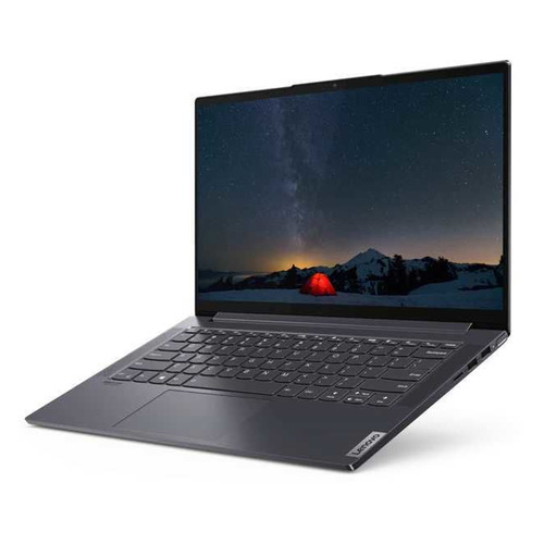 фото Ноутбук lenovo yoga slim7 14iil05, 14", ips, intel core i7 1065g7 1.3ггц, 16гб, 1000гб ssd, intel iris plus graphics , windows 10, 82a10083ru, серый