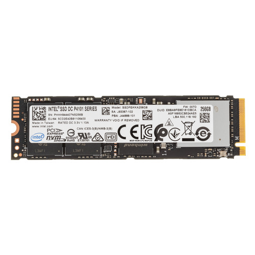 

SSD накопитель INTEL DC P4101 SSDPEKKA256G801 256ГБ, M.2 2280, PCI-E x4, NVMe, SSDPEKKA256G801