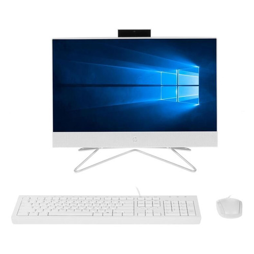 фото Моноблок hp 200 g4, 21.5", intel core i3 10110u, 8гб, 256гб ssd, intel uhd graphics, dvd-rw, windows 10 professional, белый [9ug57ea]